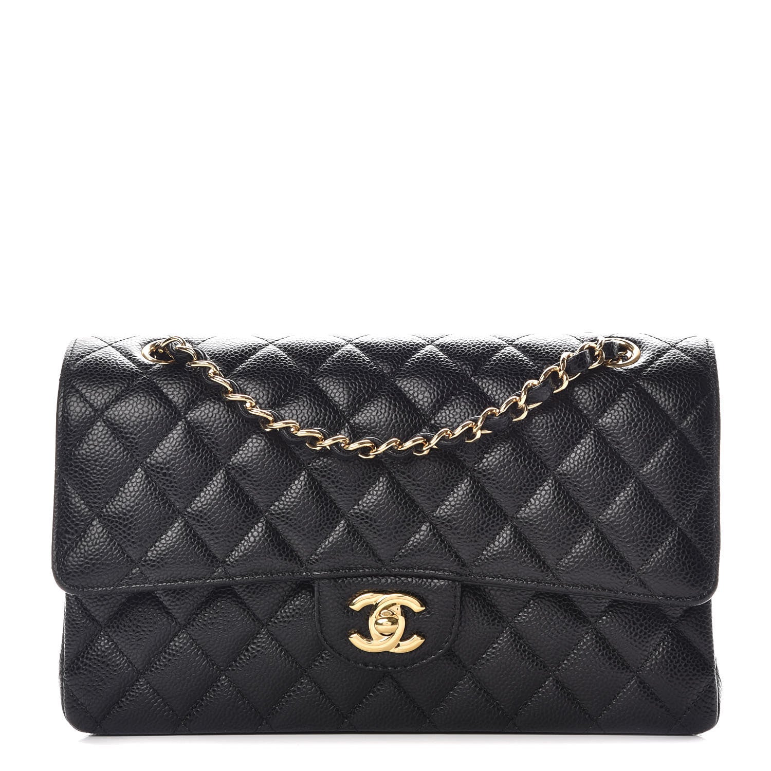 Chanel Caviar Quilted Medium Double Flap Black 1 of 11