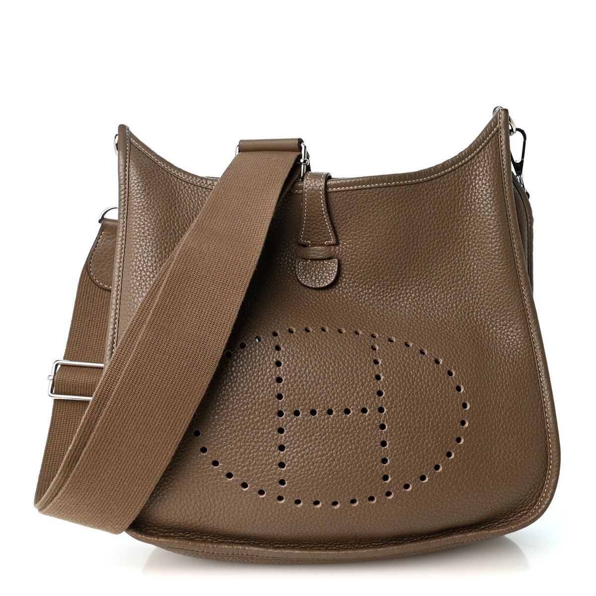 Hermes Taurillon Clemence EVELYNE III PM Etoupe 1 of 12