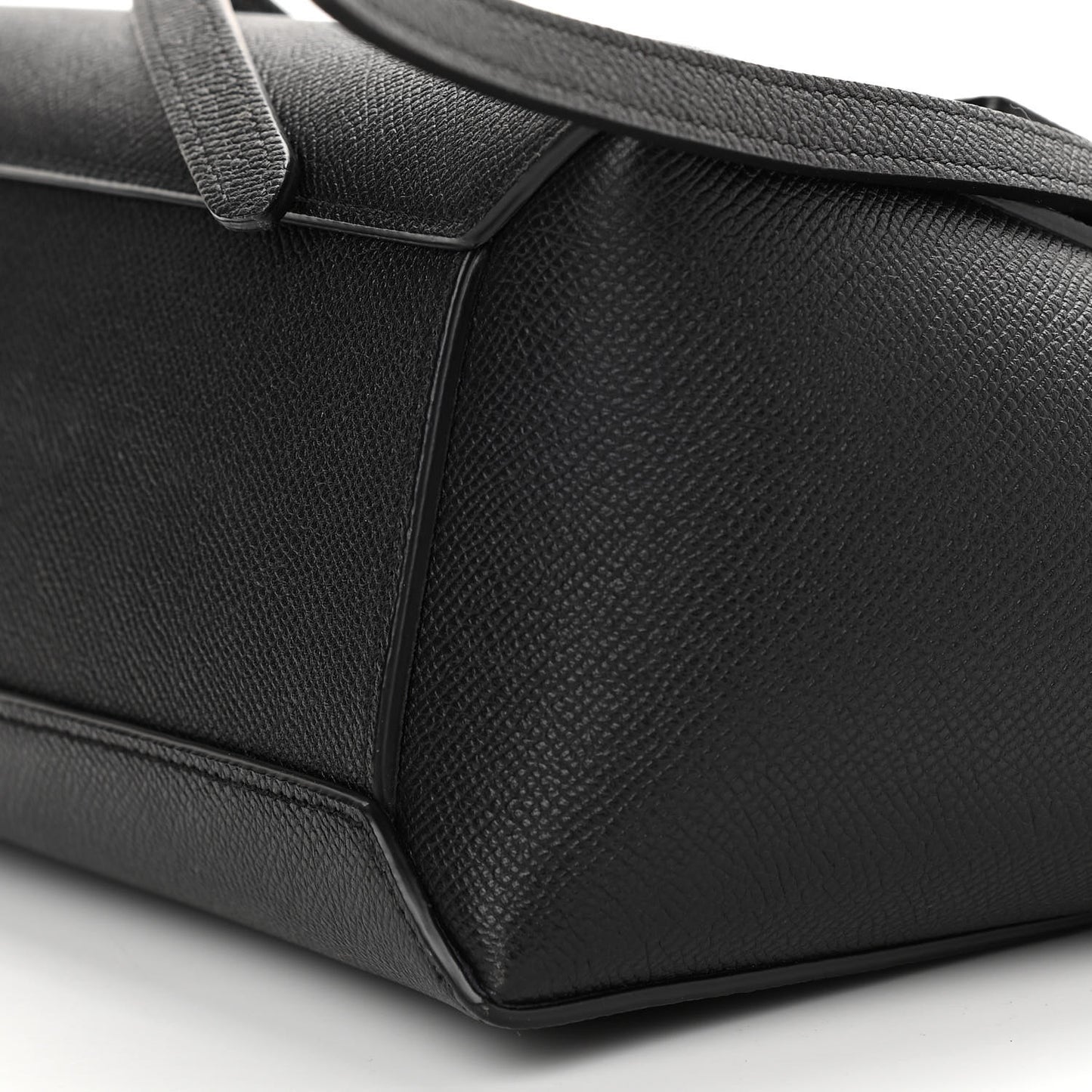 Grained Calfskin Nano Belt Bag Black