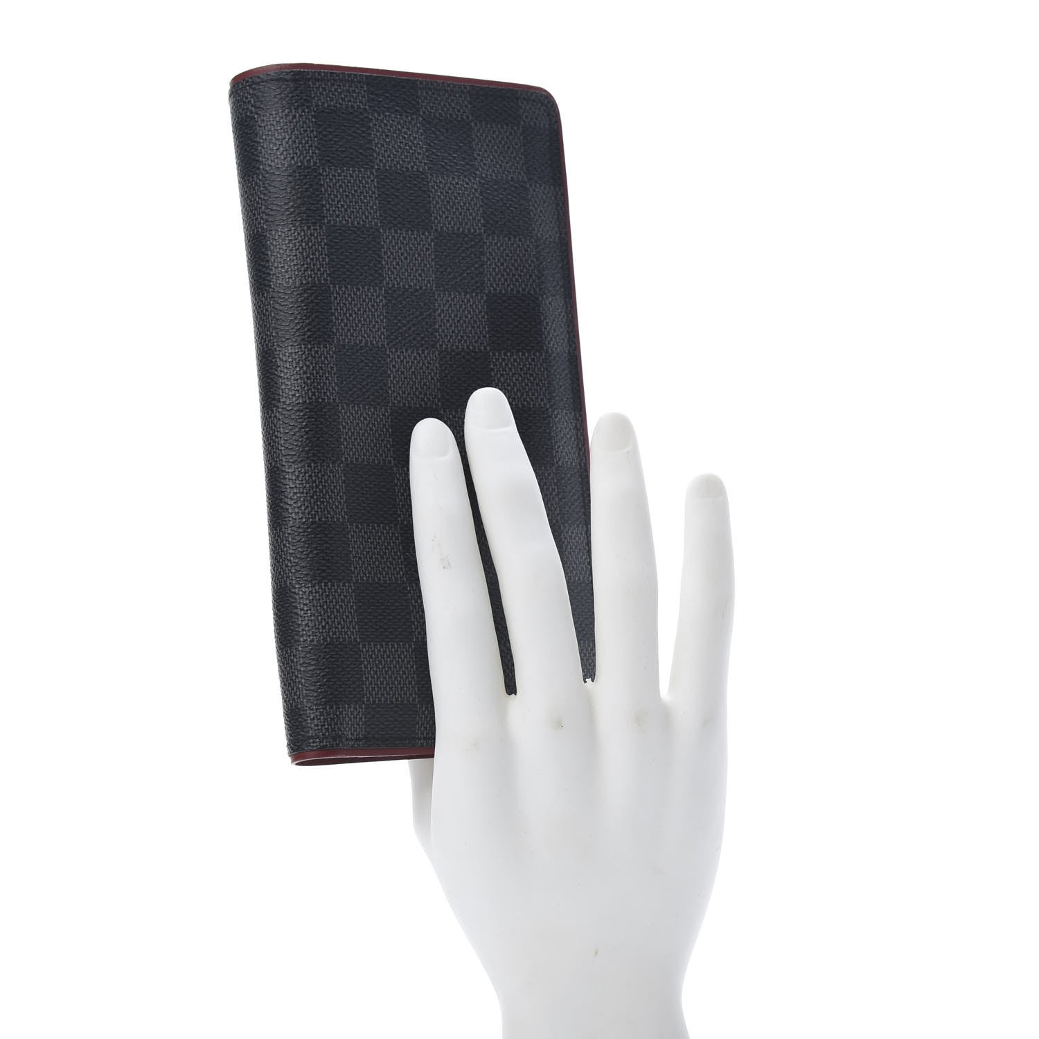 Louis Vuitton Damier Graphite Brazza Wallet Bordeaux 2 of 11