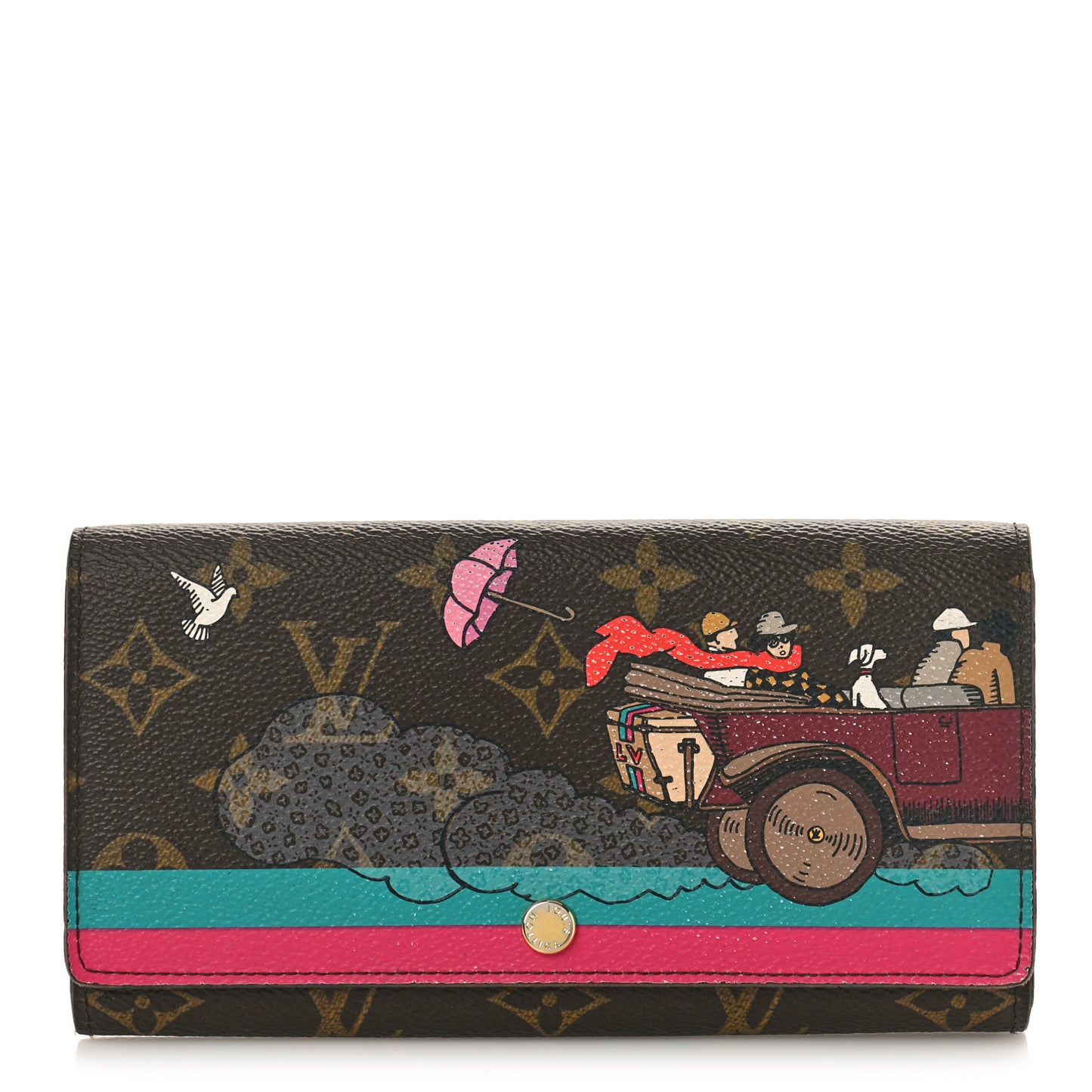 Monogram 2015 Christmas Animation Sarah Wallet Hibiscus