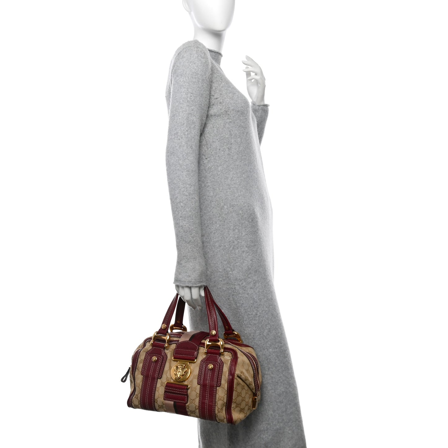 Monogram Medium Aviatrix Boston Ebony Bordeaux