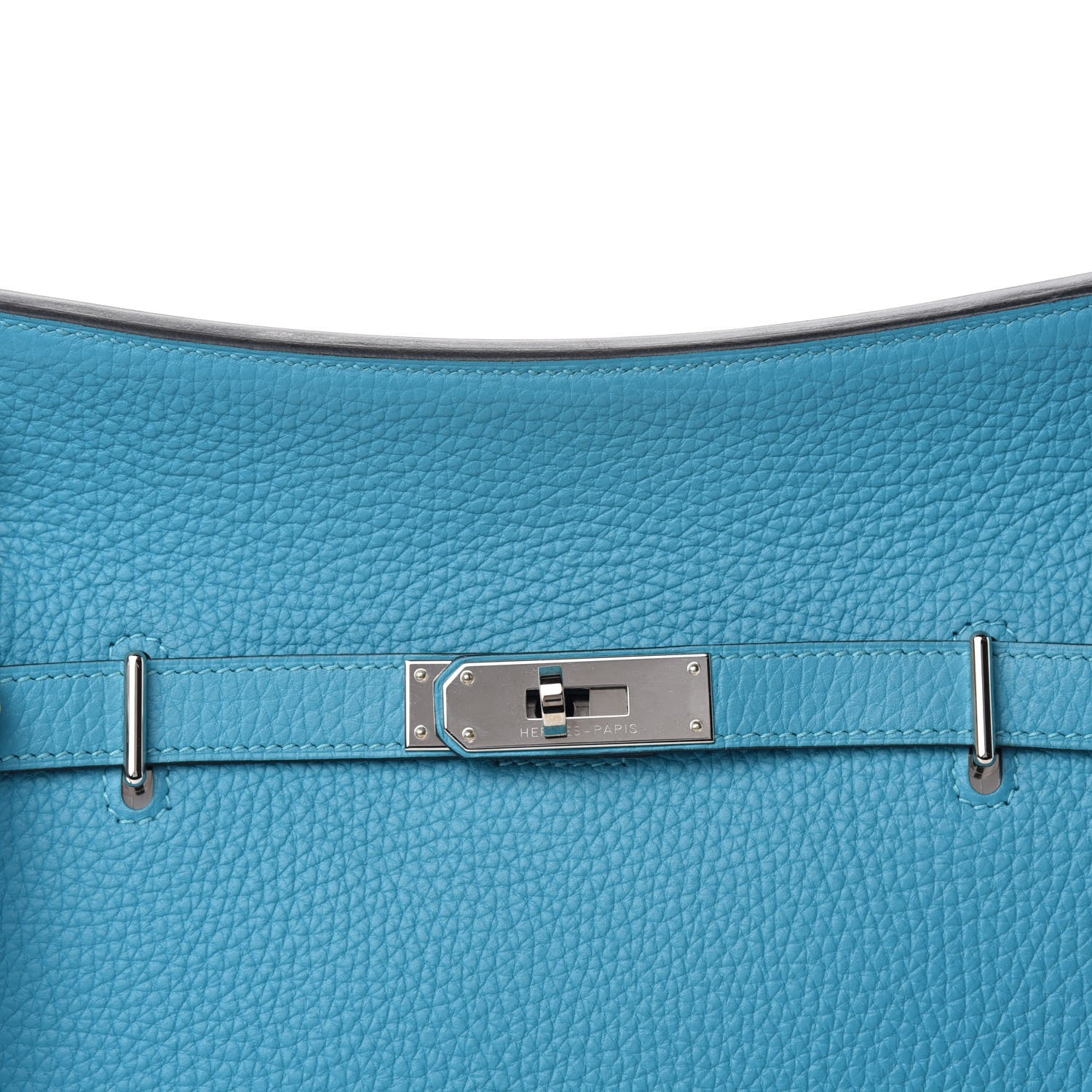 Hermes Taurillon Clemence Jypsiere 28 Turquoise 10 of 10