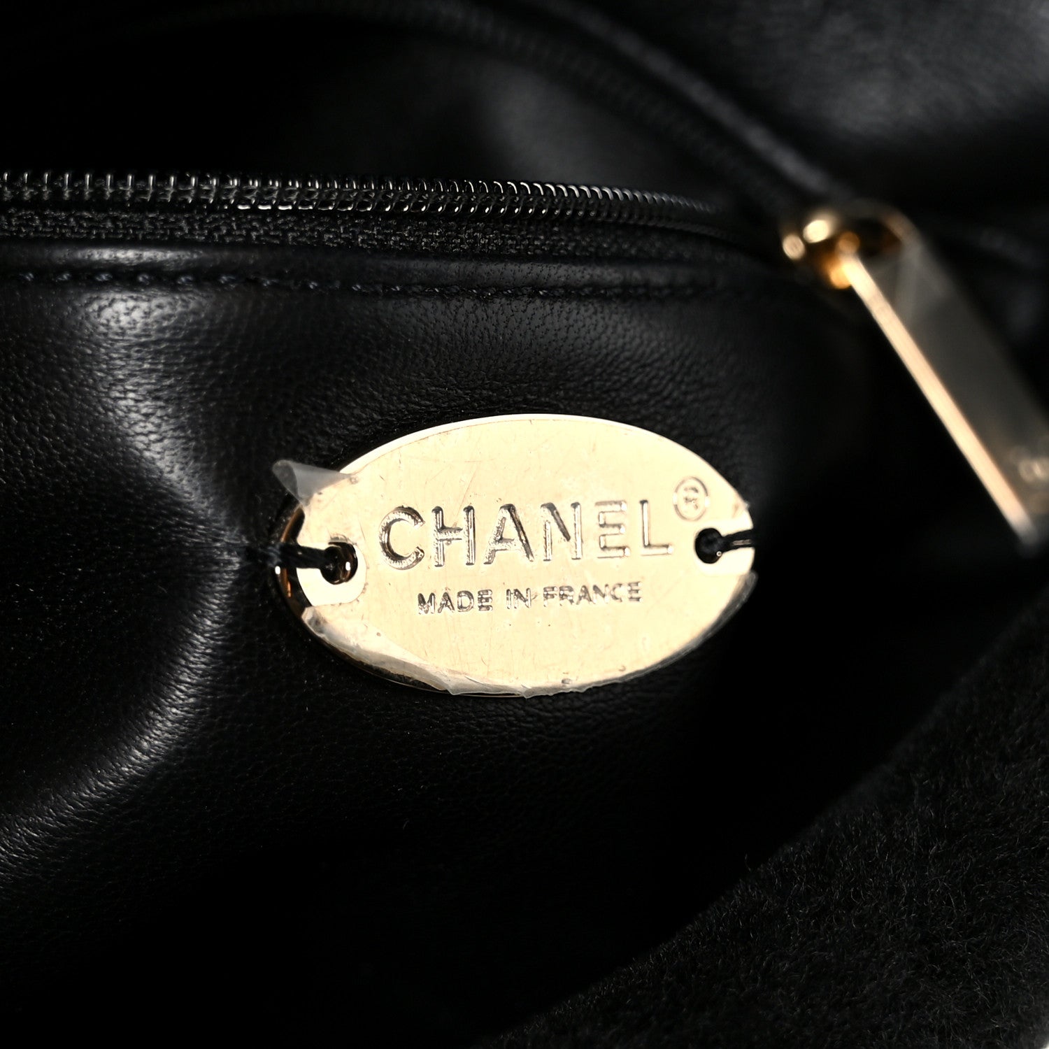 Chanel Shearling Lambskin Crystal Strass Flap Black 6 of 11