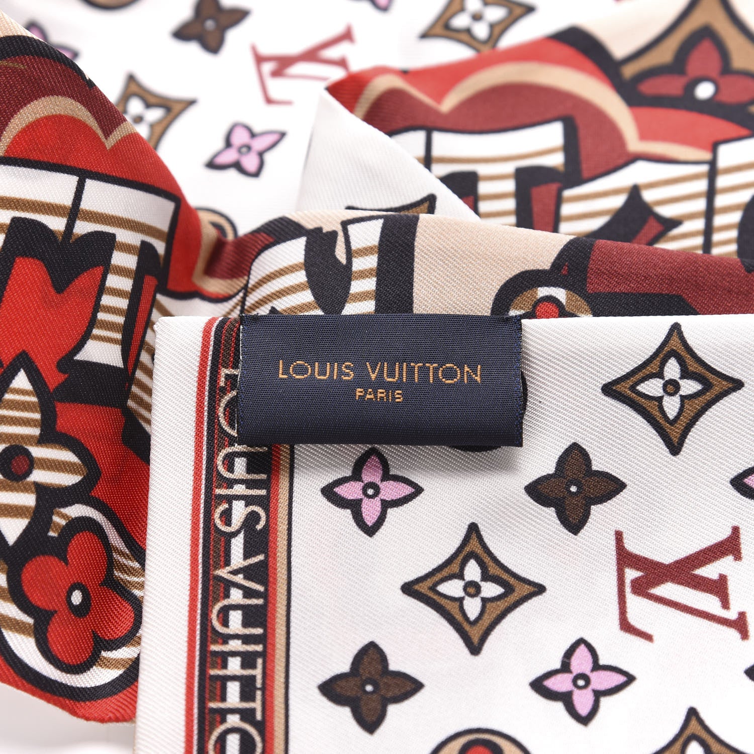 Louis Vuitton Silk Street Monogram Bandeau Beige 2 of 2