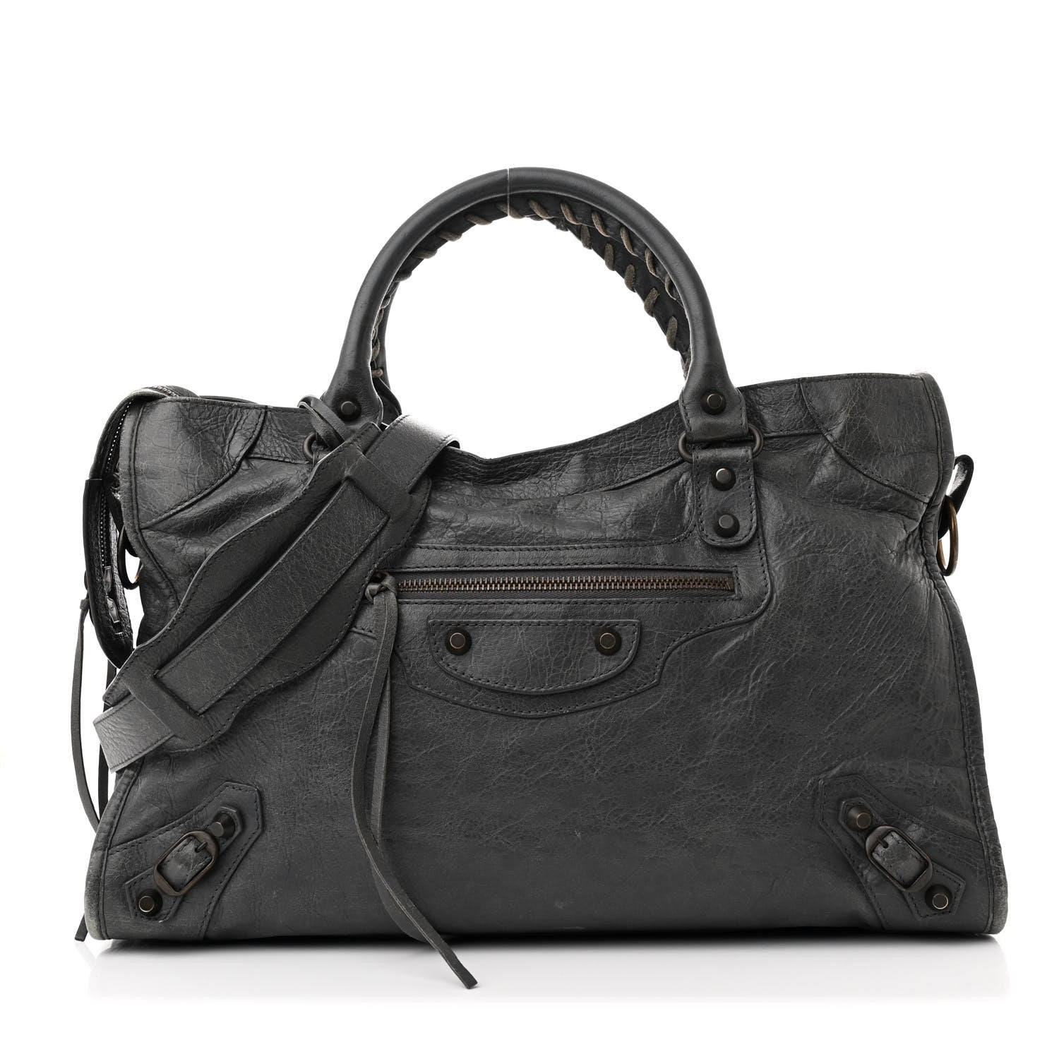 Balenciaga Agneau Classic Hardware City Gris Tarmac 1 of 12