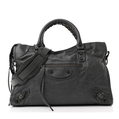 Balenciaga Agneau Classic Hardware City Gris Tarmac 1 of 12
