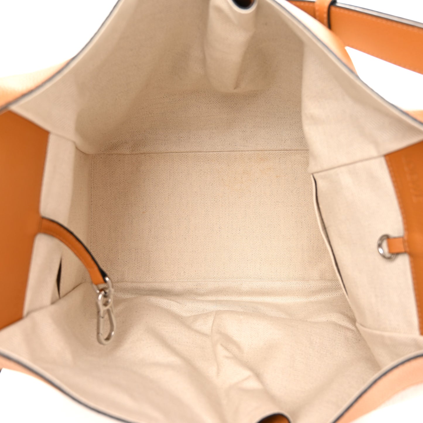 Calfskin Medium Hammock Shoulder Bag Tan White
