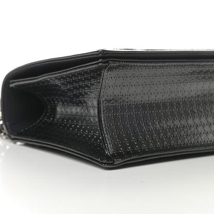 Christian Dior Metallic Patent Micro-Cannage Medium Diorama Flap Bag Onyx Black 8 of 11