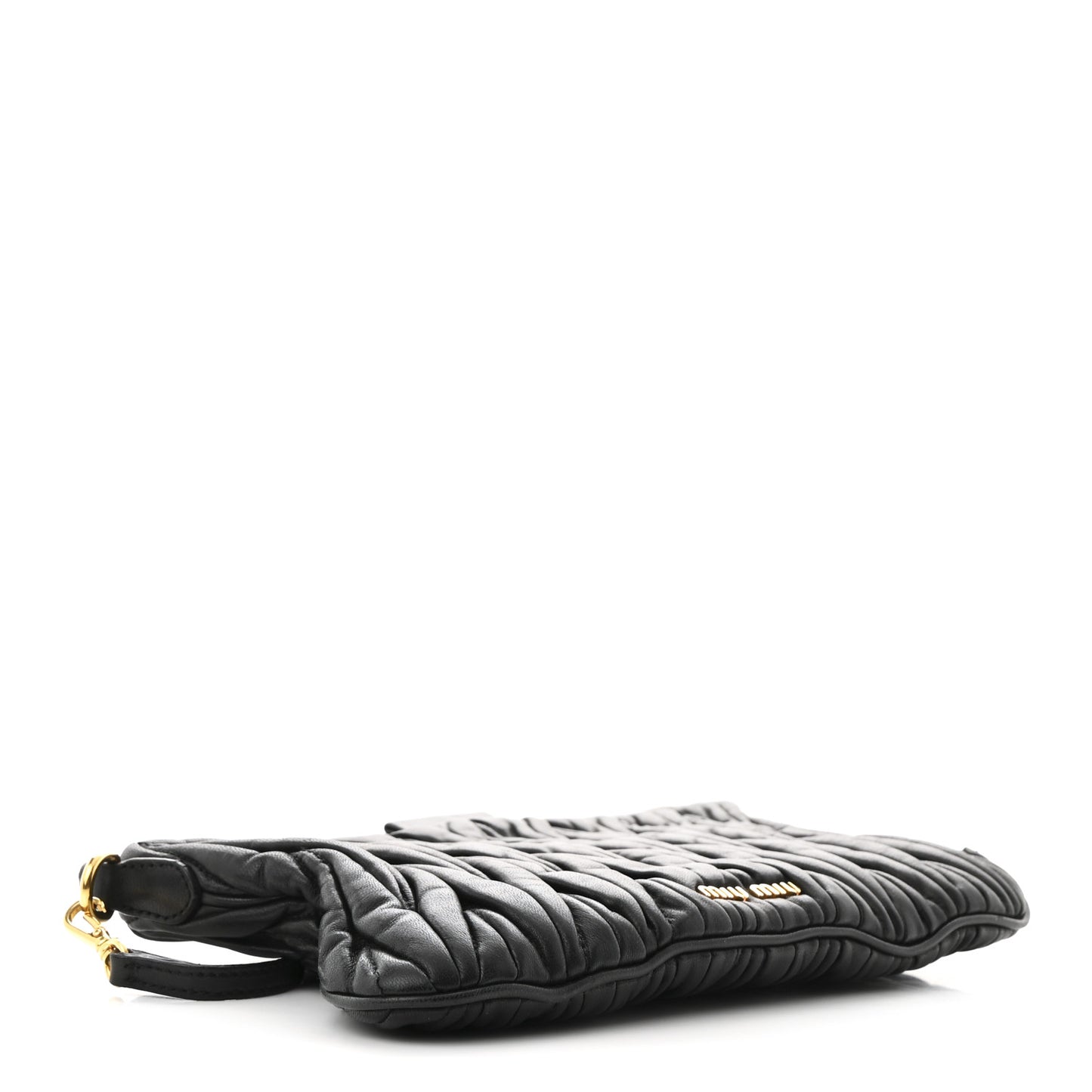 Nappa Matelasse Crossbody Clutch Black