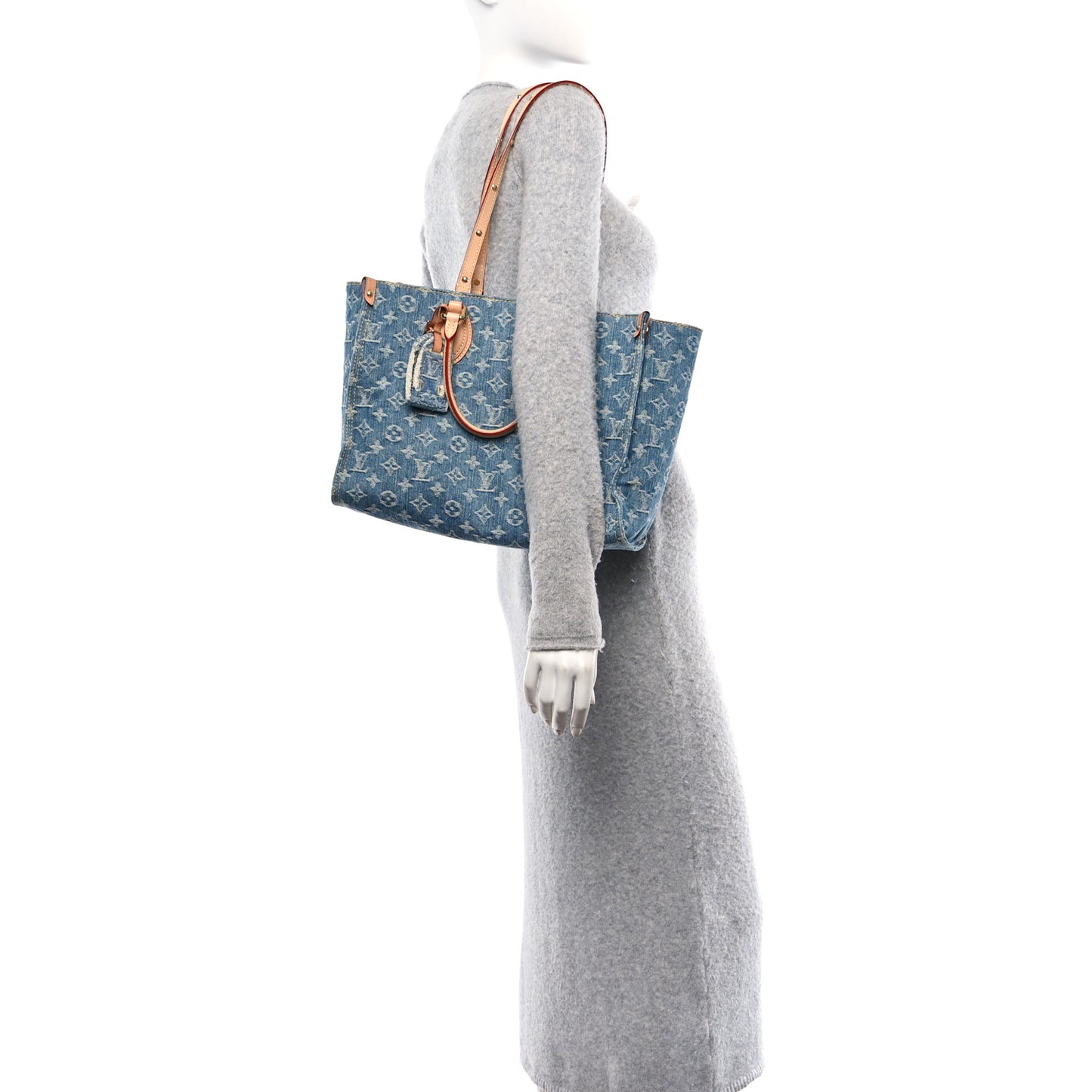 Monogram Denim Onthego MM Blue