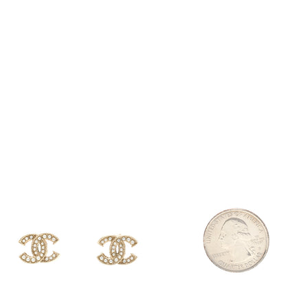 Chanel Pearl CC Earrings Gold 2 of 4