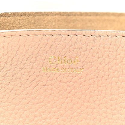 Chloe Grained Lambskin Flower Crystal Embellished Mini Drew Shoulder Bag Cement Pink 6 of 9