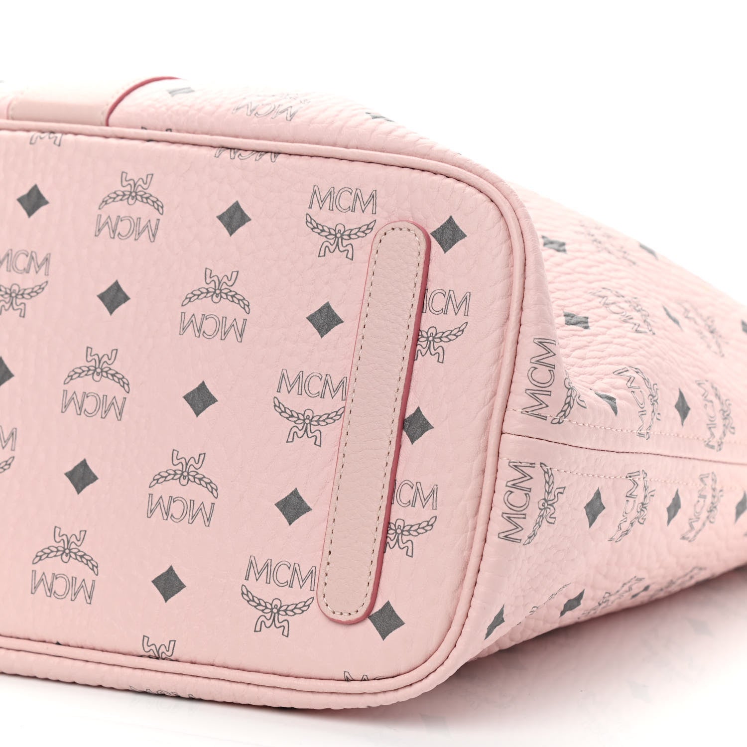 MCM Visetos Medium Liz Reversible Shopper Tote Soft Pink 10 of 13