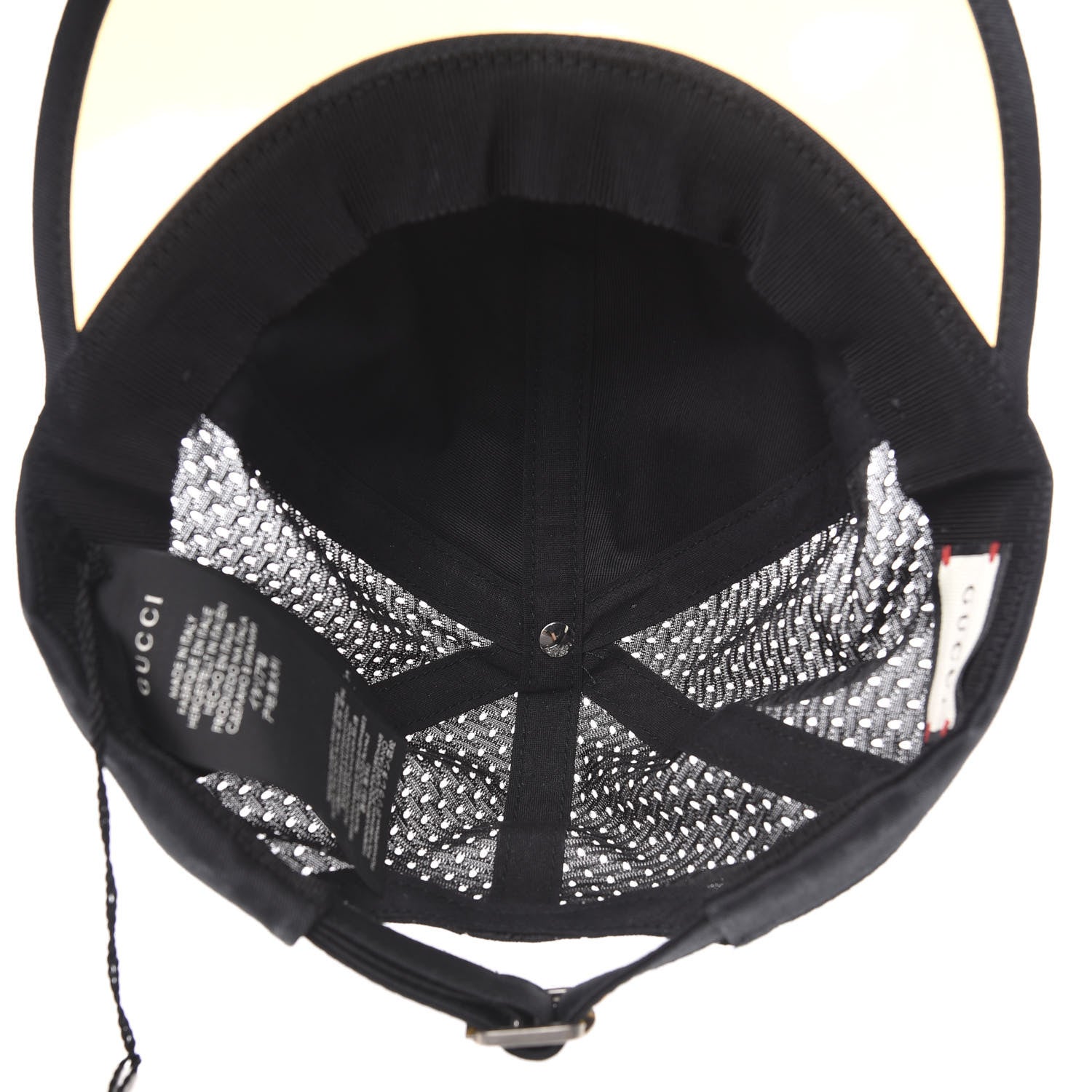 Gucci Cotton Embroidered Bunny Baseball Hat M Black 7 of 8