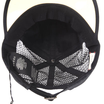 Gucci Cotton Embroidered Bunny Baseball Hat M Black 7 of 8