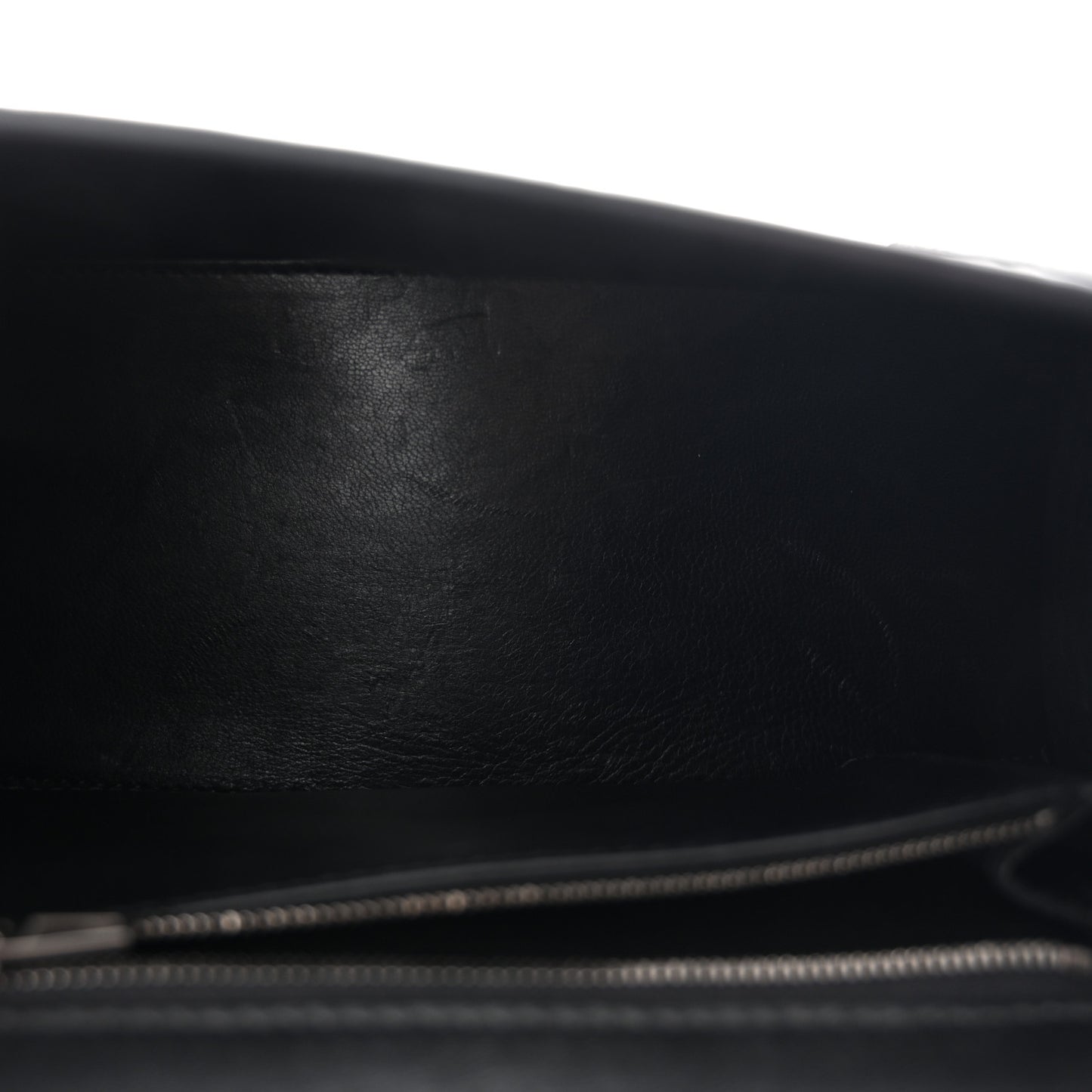 Shiny Calfskin Monochrome Crocodile Embossed Small Hourglass Top Handle Bag Black