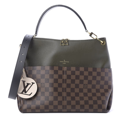 Louis Vuitton Damier Ebene Calfskin Maida Khaki 1 of 13