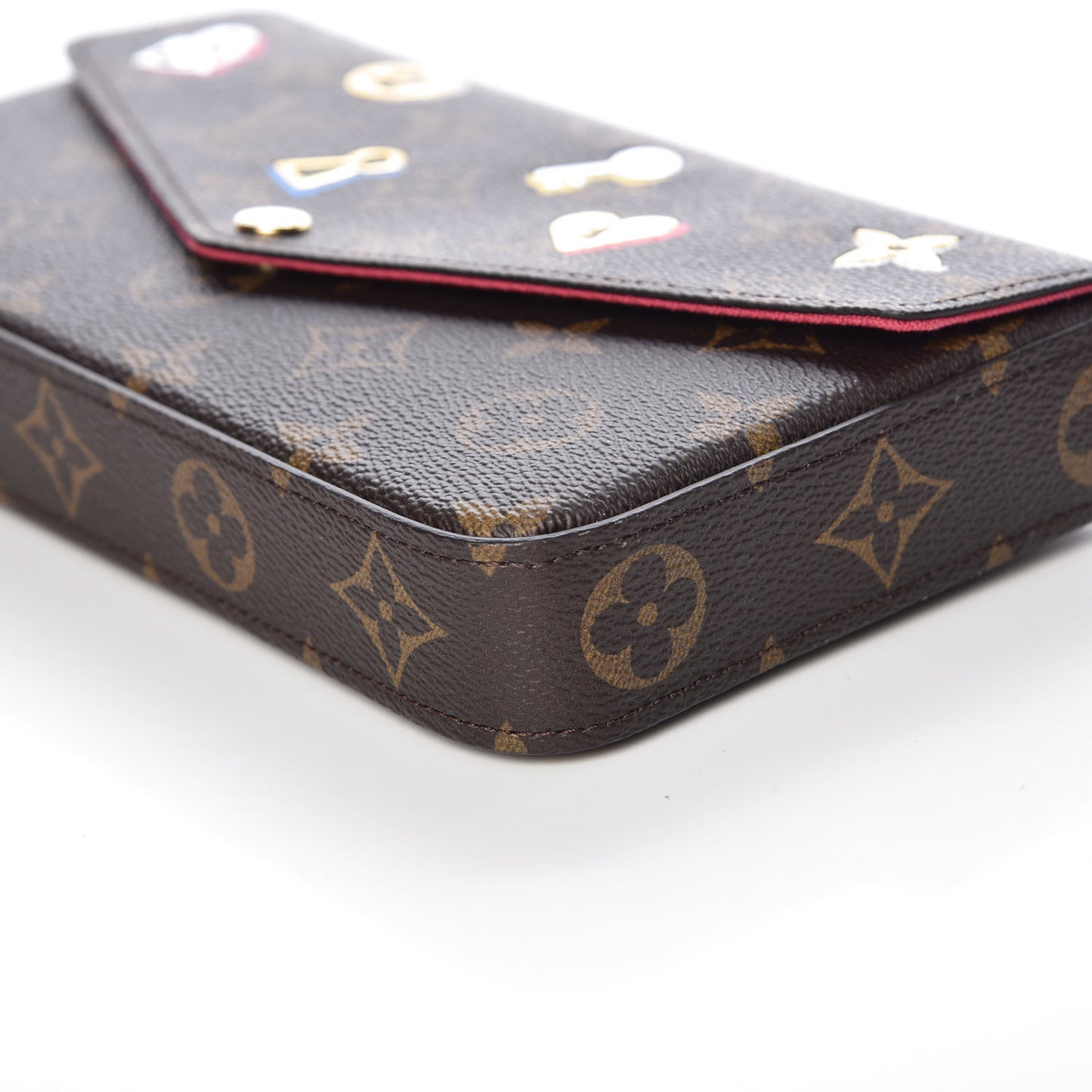 Monogram LV Love Lock Pochette Felicie Chain Wallet