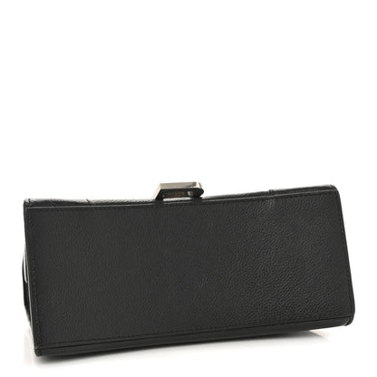 Balenciaga Grained Calfskin Small Hourglass Top Handle Bag Black 4 of 13