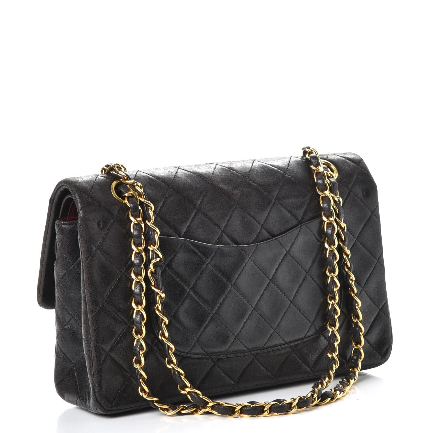 Chanel Lambskin Quilted Medium Double Flap Black 4 of 13