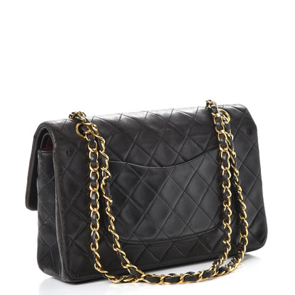 Chanel Lambskin Quilted Medium Double Flap Black 4 of 13