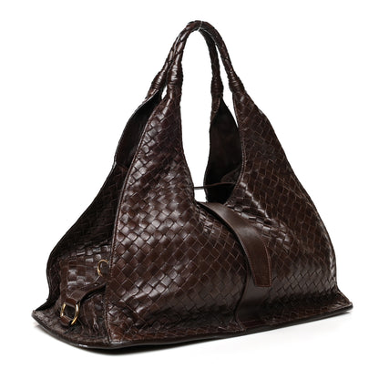Bottega Veneta Nappa Intrecciato Shoulder Bag Ebano 3 of 12
