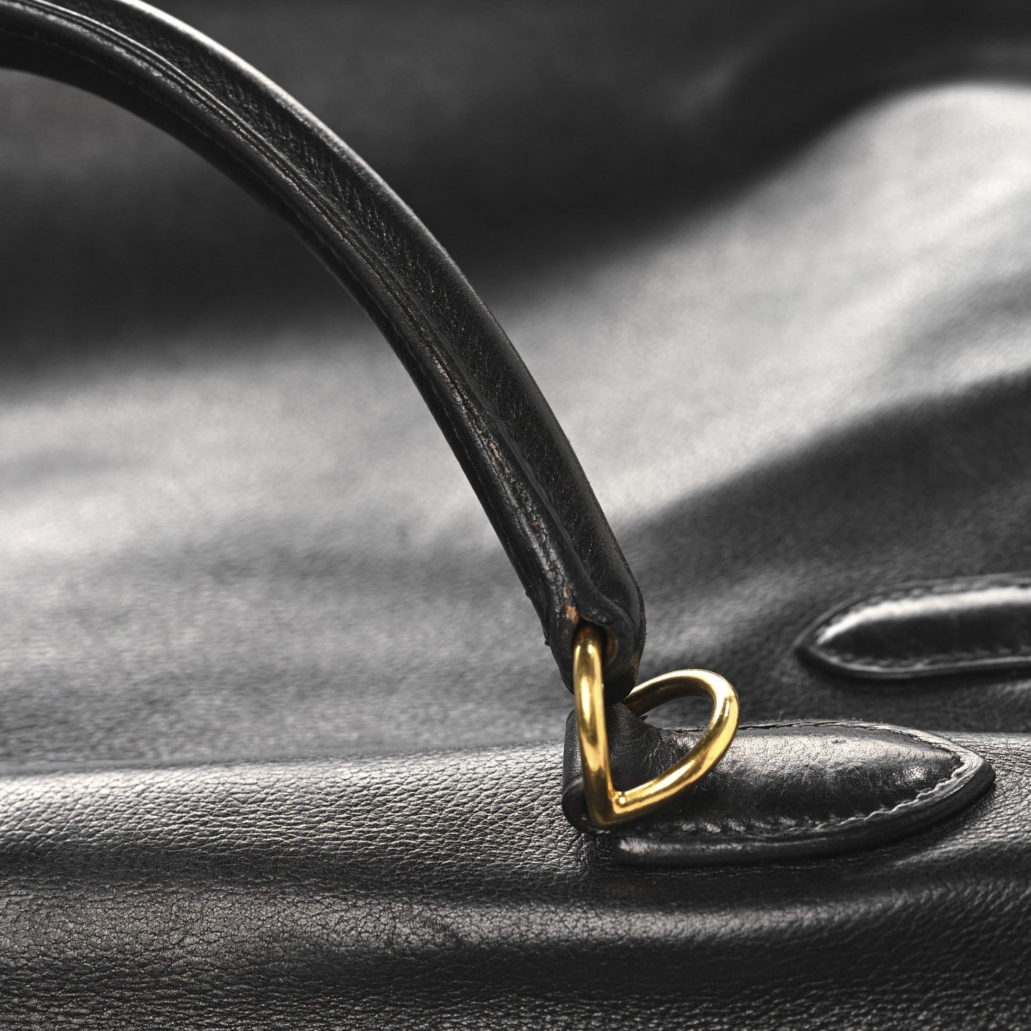 Hermes Evergrain Kelly Retourne 32 Black 16 of 21