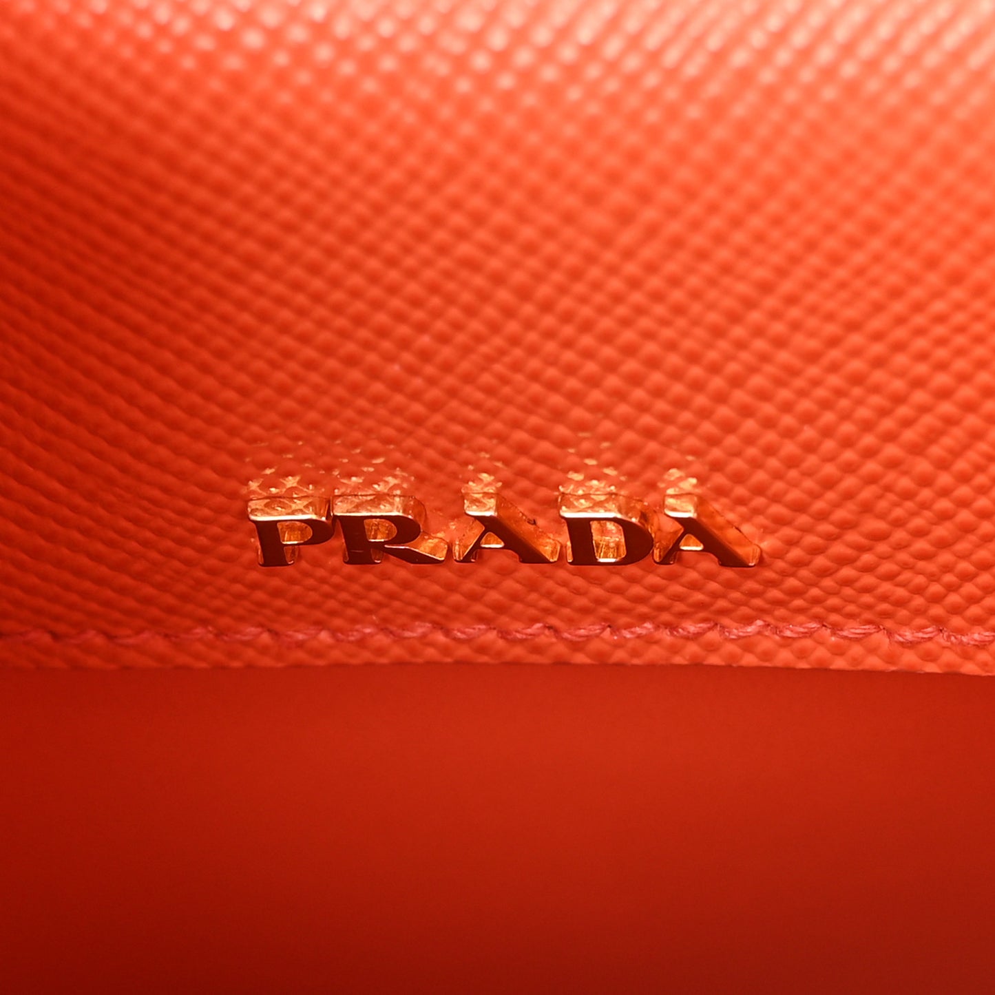 Saffiano Cuir Mini Double Bag Papaya