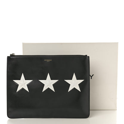 Givenchy Smooth Calfskin Large Star Pouch Black 9 of 9