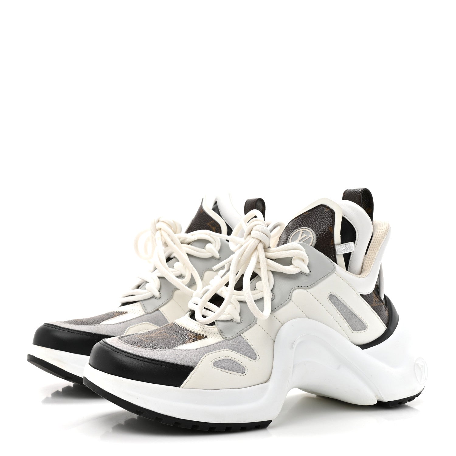 Louis Vuitton Patent Monogram LV Archlight Sneakers 38 White 4 of 12