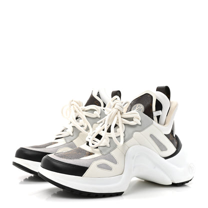 Louis Vuitton Patent Monogram LV Archlight Sneakers 38 White 4 of 12