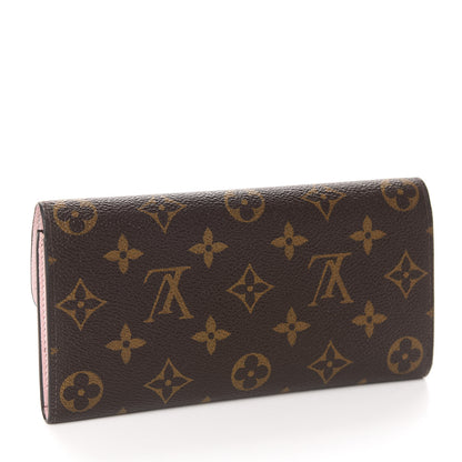 Louis Vuitton Monogram Emilie Wallet Rose Ballerine 3 of 7