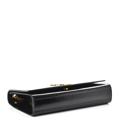 Saint Laurent Patent Medium Monogram Kate Satchel Black 4 of 7