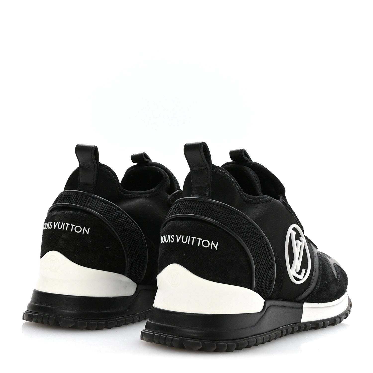 Louis Vuitton Calfskin Run Away Sneakers 37 Black 5 of 10