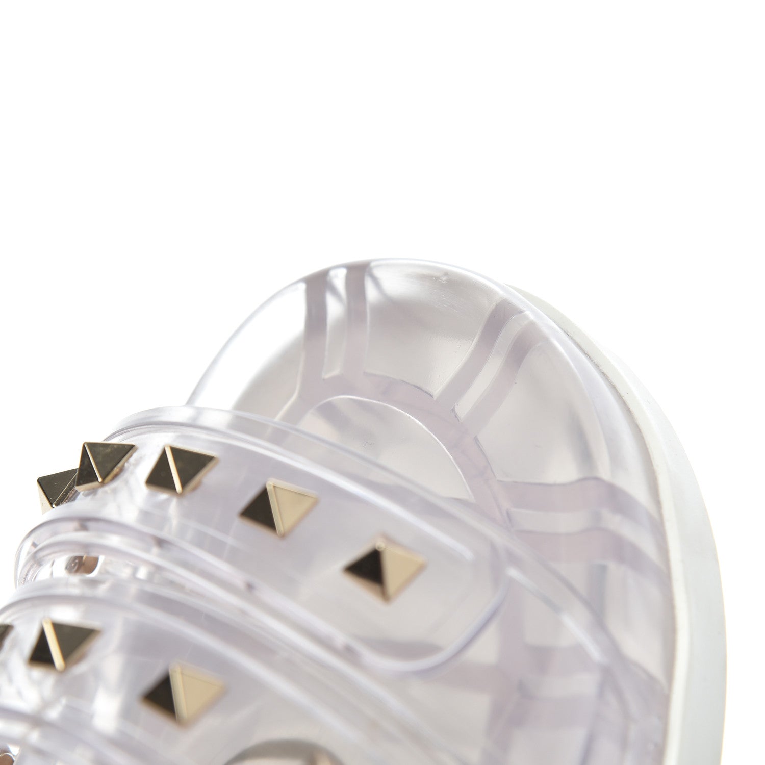 Valentino Garavani PVC Jelly Rockstud Slide Sandals 40 Clear 15 of 18