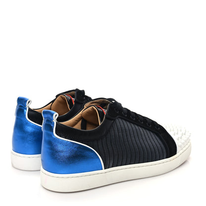 Christian Louboutin Metallic Calfskin Jacquard Mens Louis Junior Spikes Orlato Flat Sneakers 44.5 Multicolor 4 of 8