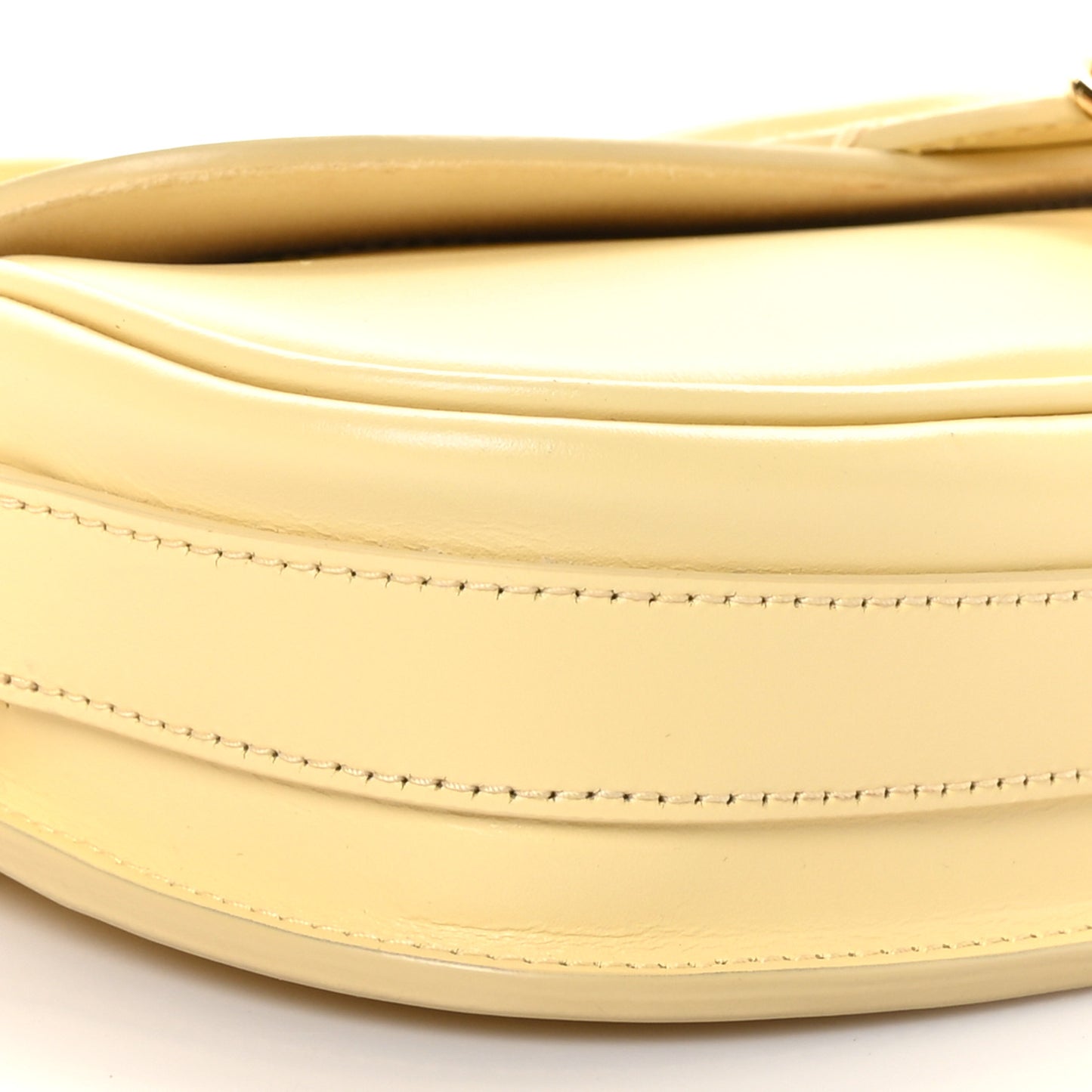 Box Calfskin East West Bobby Bag Pale Yellow