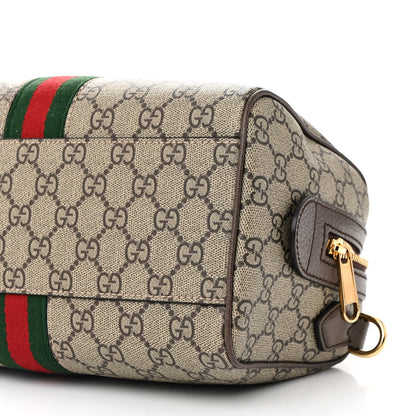 Gucci GG Supreme Monogram Web Small Ophidia Top Handle Bag Beige Ebony 11 of 11