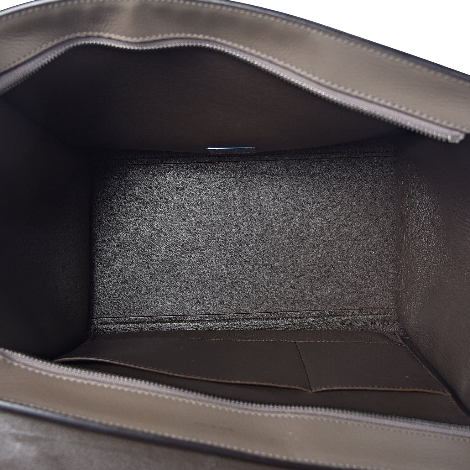 Celine Drummed Calfskin Medium Trapeze Souris 7 of 16
