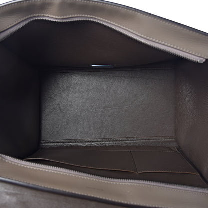 Celine Drummed Calfskin Medium Trapeze Souris 7 of 16