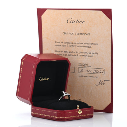 Cartier 18K White Gold Juste Un Clou Ring 59 8.75 5 of 5