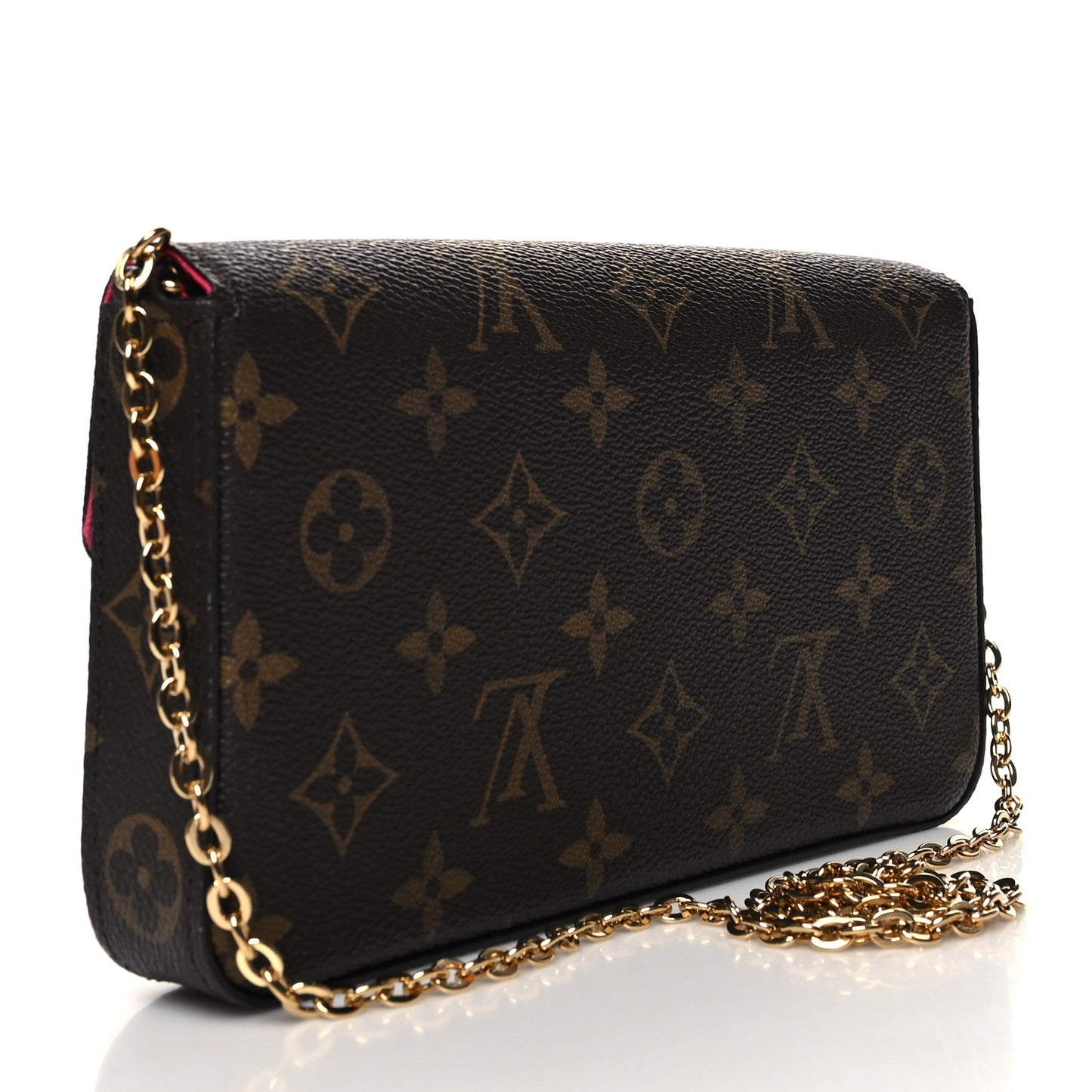 Monogram LV Love Lock Pochette Felicie Chain Wallet