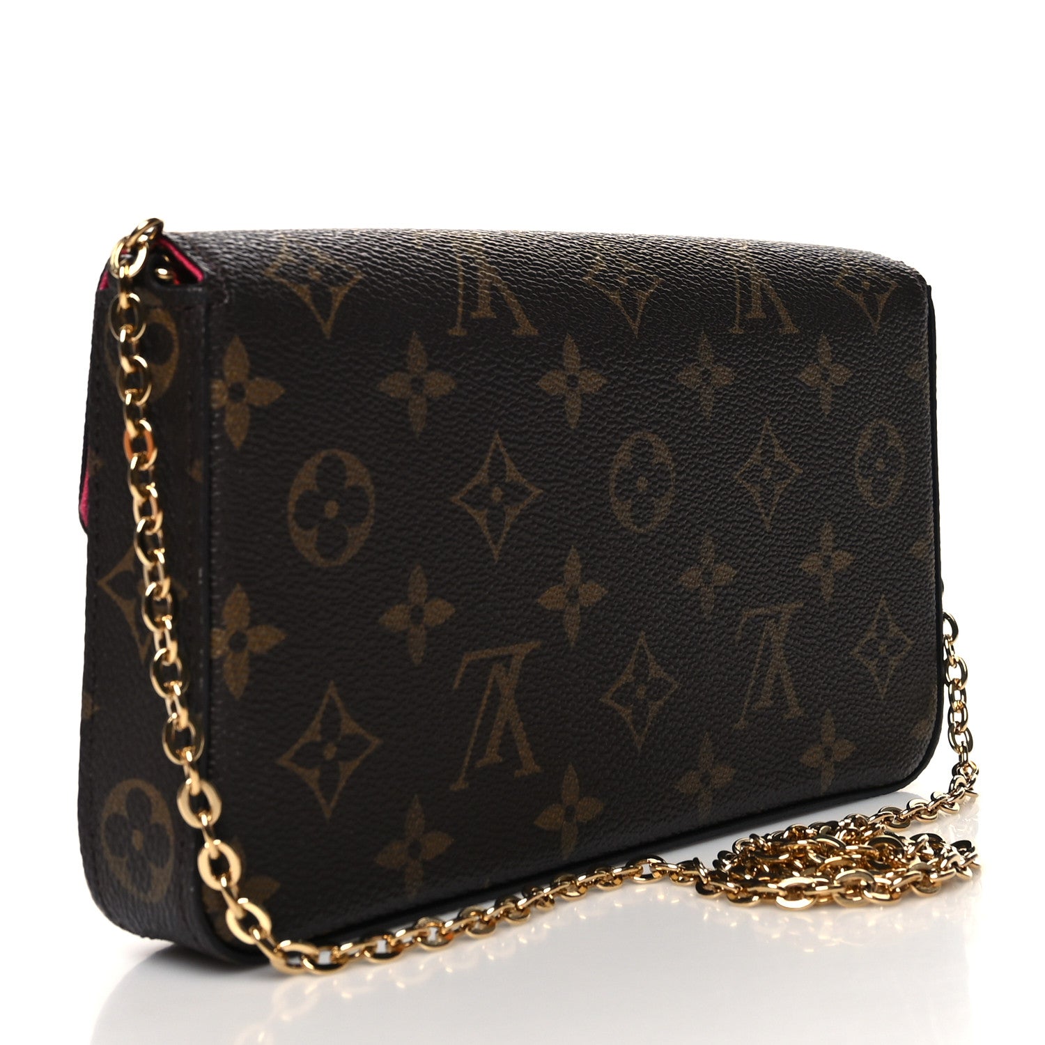 Louis Vuitton Monogram LV Love Lock Pochette Felicie Chain Wallet 4 of 14