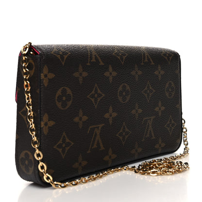 Louis Vuitton Monogram LV Love Lock Pochette Felicie Chain Wallet 4 of 14