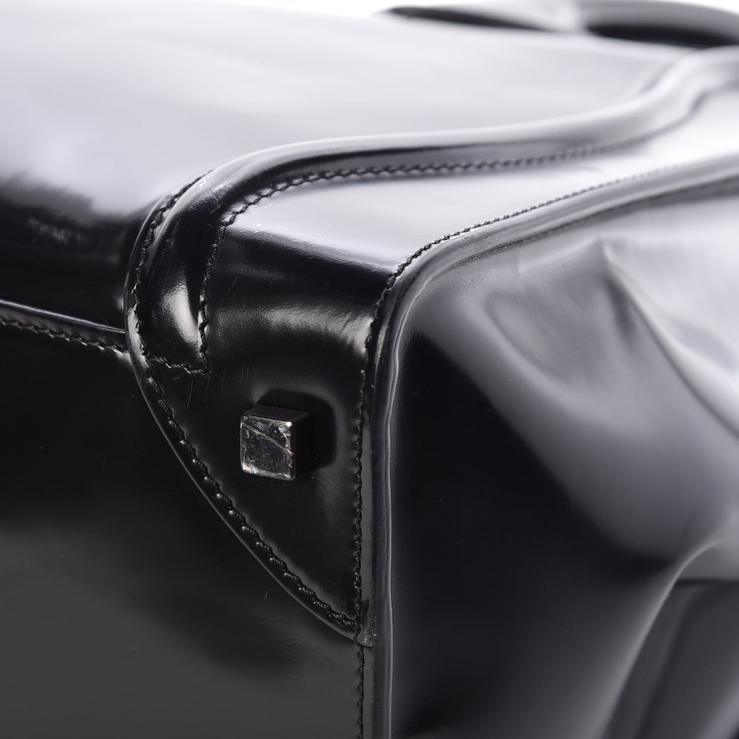 Spazzolato Calfskin Mini Luggage Black