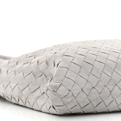 Bottega Veneta Suede Intrecciato Small Hop Sterling 9 of 10