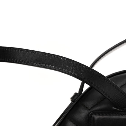 Gucci Calfskin Matelasse GG Marmont Dome Backpack Black 13 of 15