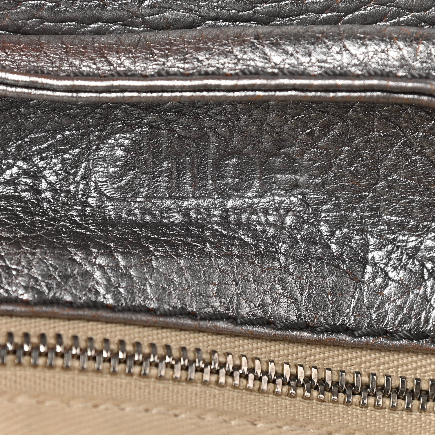 Chloe Metallic Calfskin Medium Paddington Satchel Silver 5 of 18