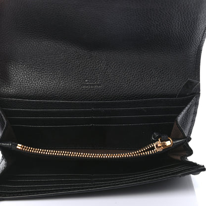 Chloe Grained Calfskin Continental Flap Wallet Black 5 of 10